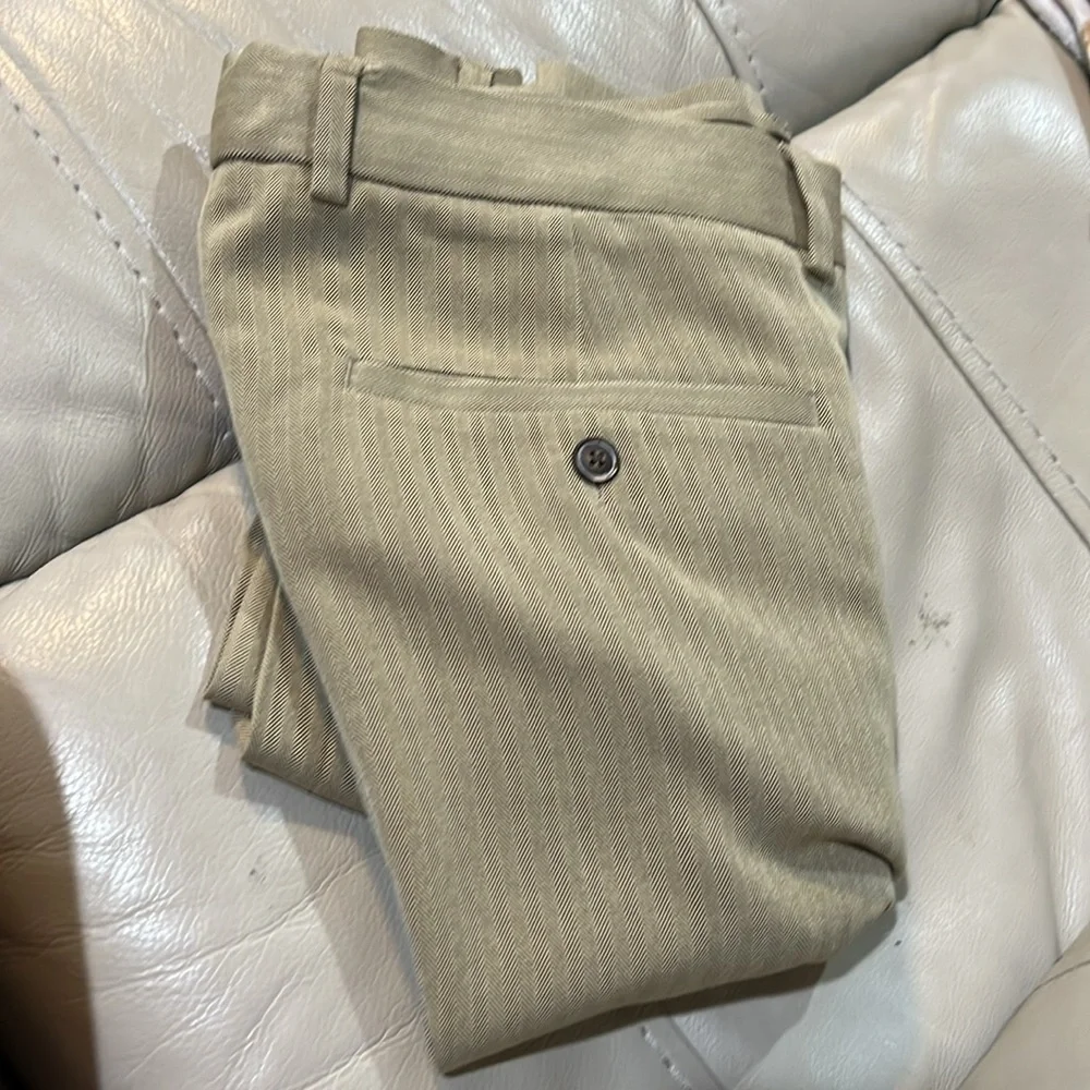 Tommy Bahama Cream Dress Trousers with Straight Leg Double pleated